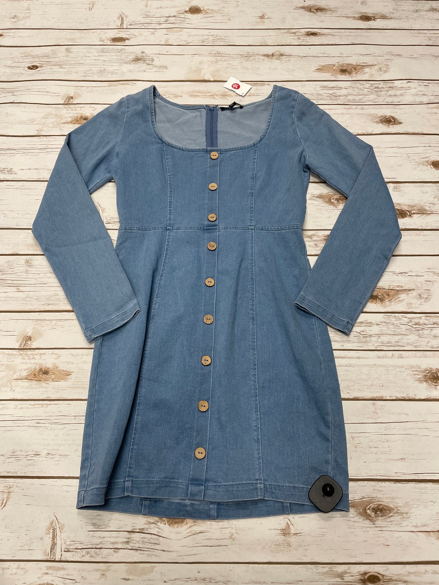 Dress Casual Short By Cme In Blue Denim, Size: M