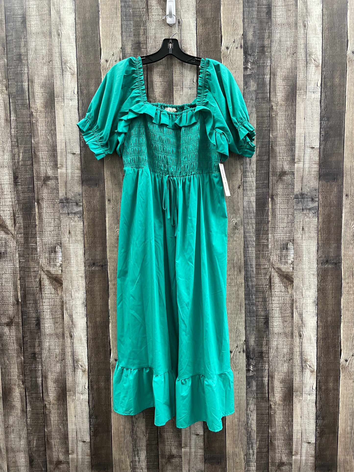 Dress Casual Maxi By Cme In Green, Size: Xl