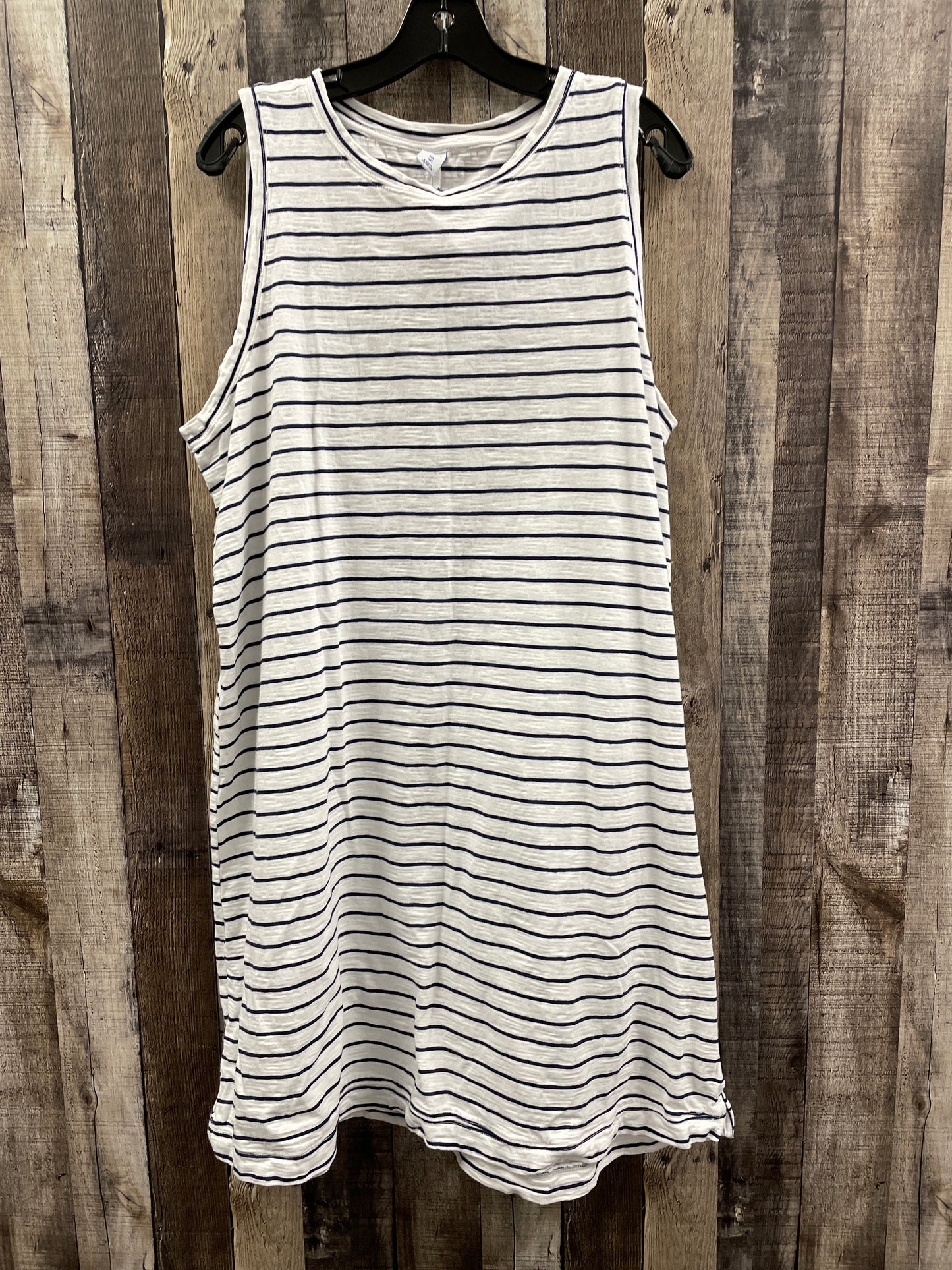 Dress Casual Midi By Old Navy In Striped Pattern, Size: Xxl