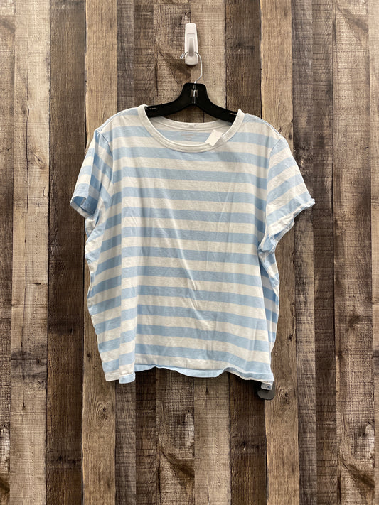 Top Short Sleeve Basic By Old Navy In Striped Pattern, Size: Xxl