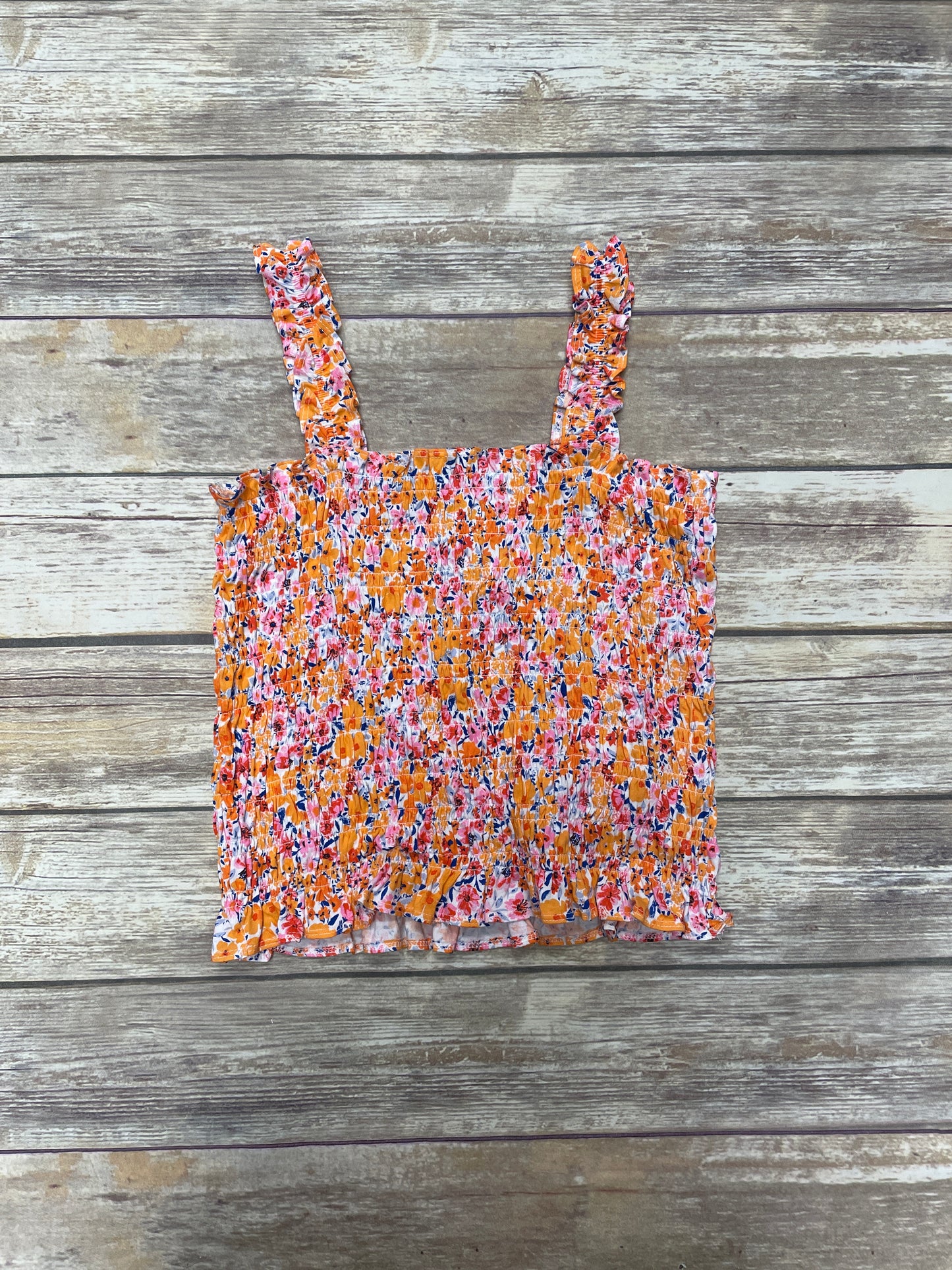 Top Sleeveless By Old Navy In Orange & Pink, Size: S