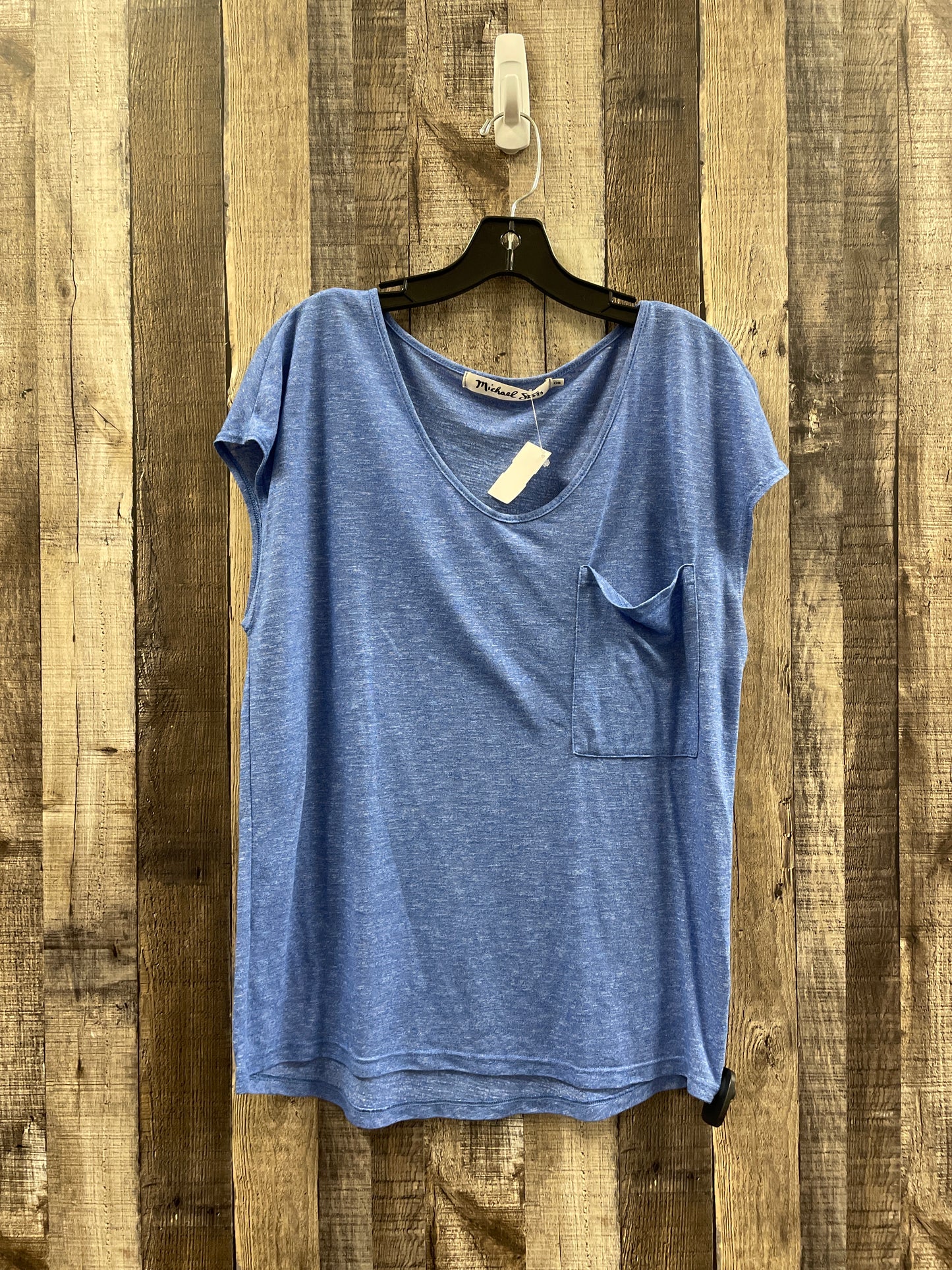 Top Short Sleeve By Michael Stars In Blue, Size: Onesize