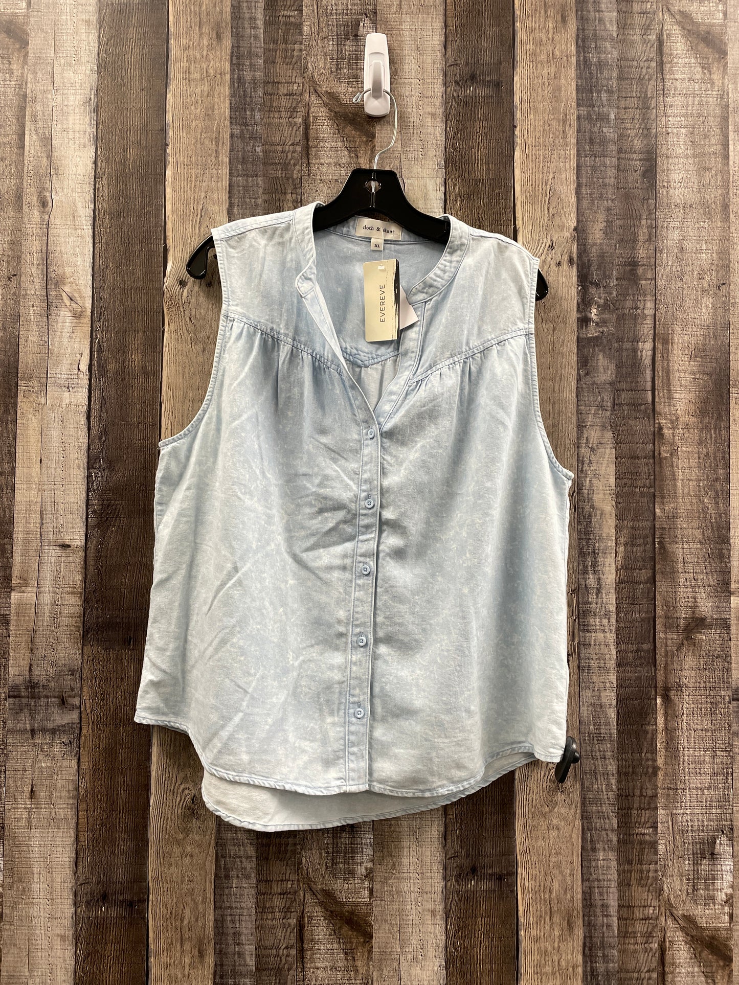 Top Sleeveless By Cloth & Stone In Blue, Size: Xl