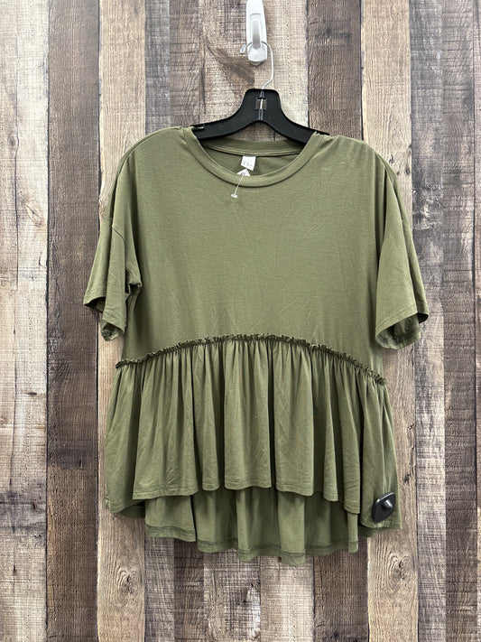 Top Short Sleeve By Cmf In Green, Size: Xs