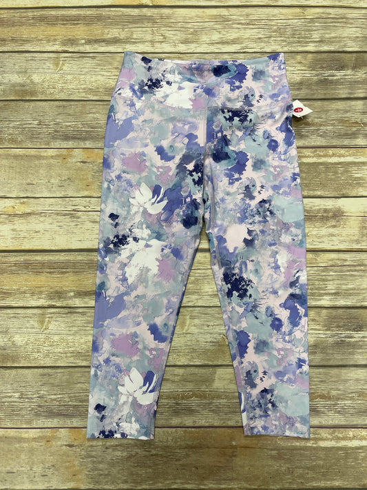 Athletic Leggings Capris By Layer 8 In Tie Dye Print, Size: M