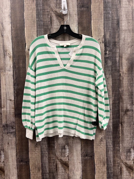 Sweater By Loft In Striped Pattern, Size: S