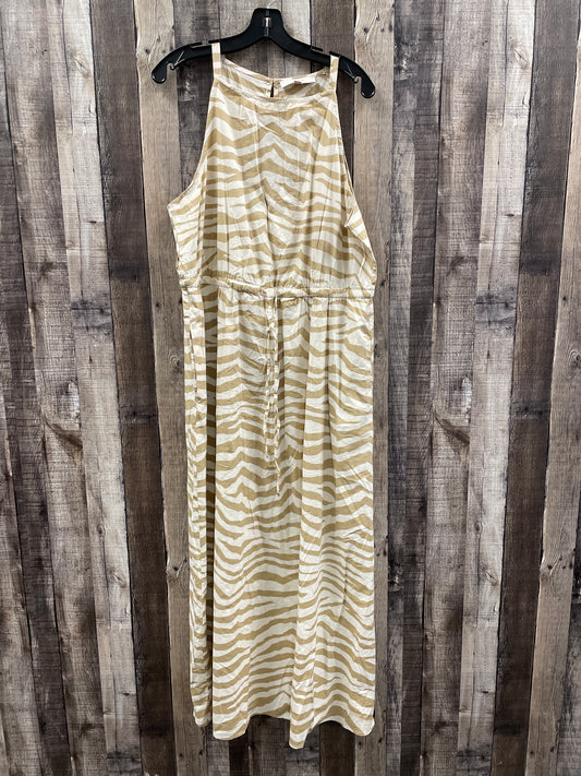 Dress Casual Maxi By Loft In Zebra Print, Size: Xl