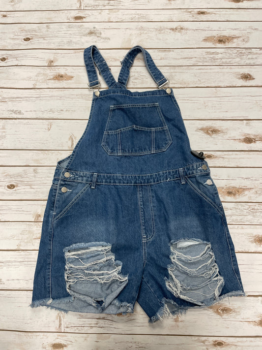 Shortalls By Cme In Blue Denim, Size: 1x