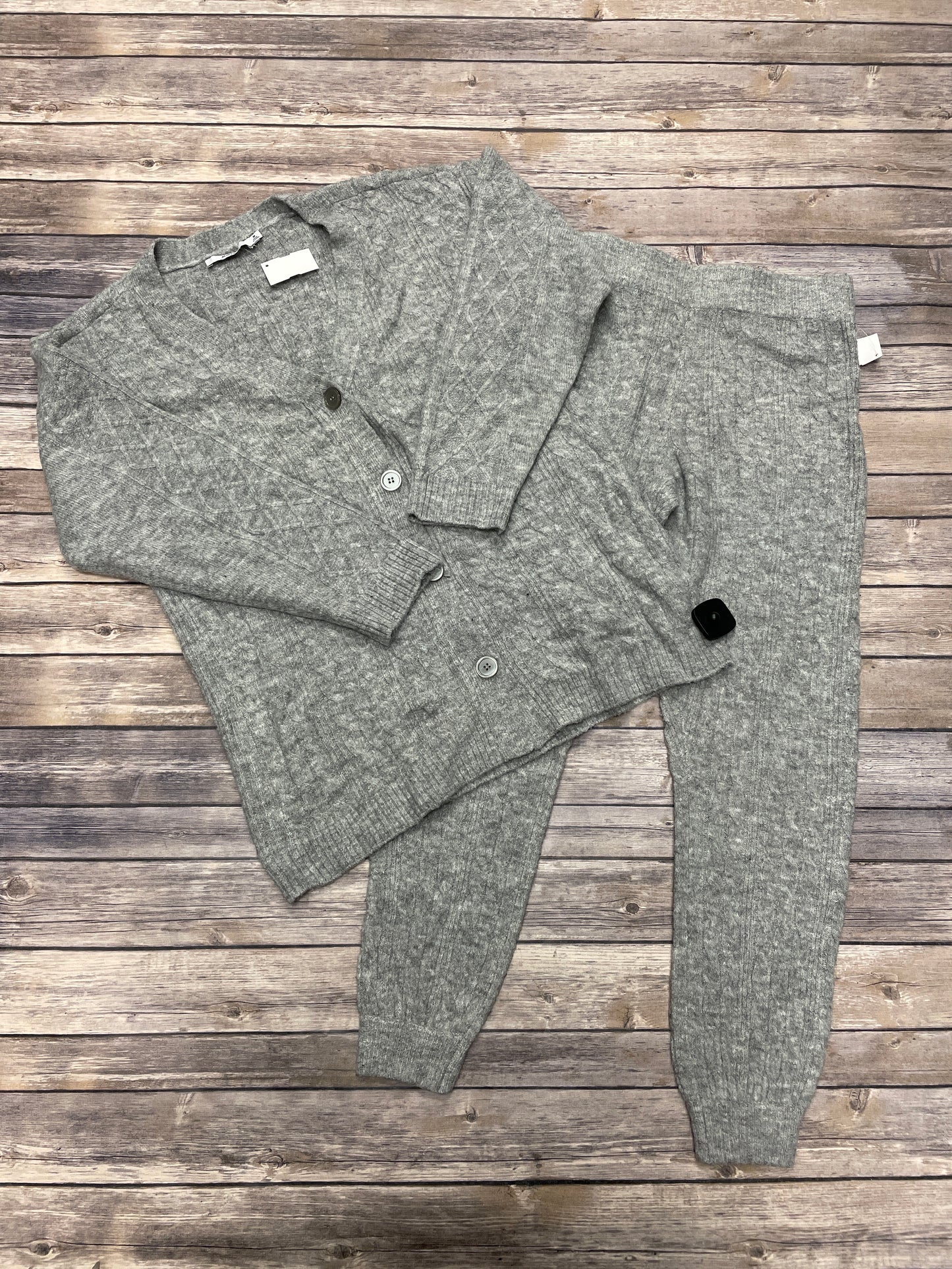 Pants Set 2pc By Just Fab In Grey, Size: M