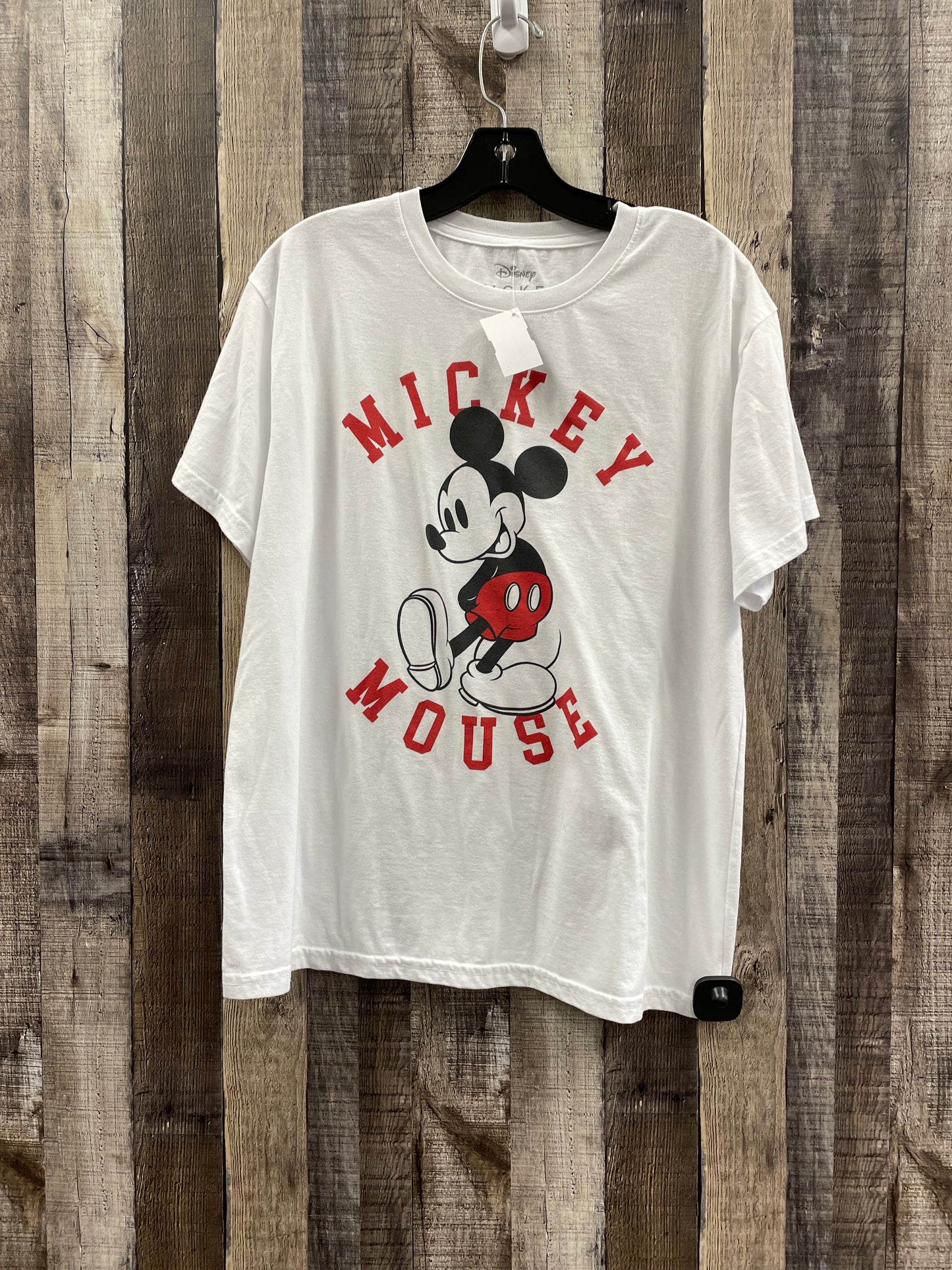 Top Short Sleeve By Disney Store In White, Size: Xxl