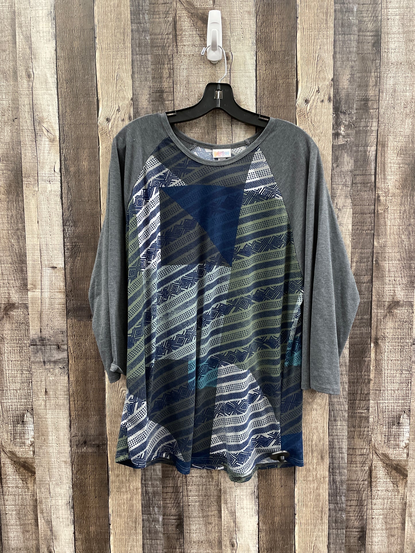 Top Long Sleeve By Lularoe In Multi-colored, Size: 3x