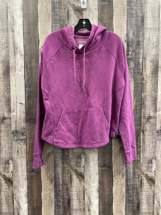 Athletic Sweatshirt Hoodie By Tek Gear In Purple, Size: L