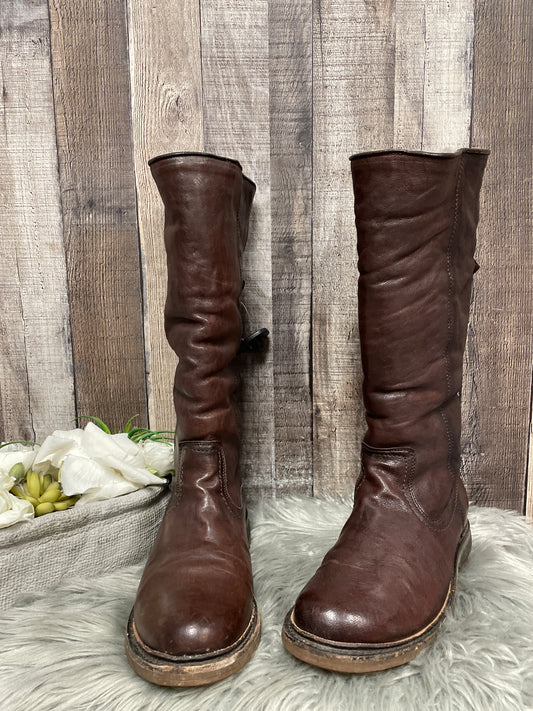 Boots Designer By Frye In Brown, Size: 8