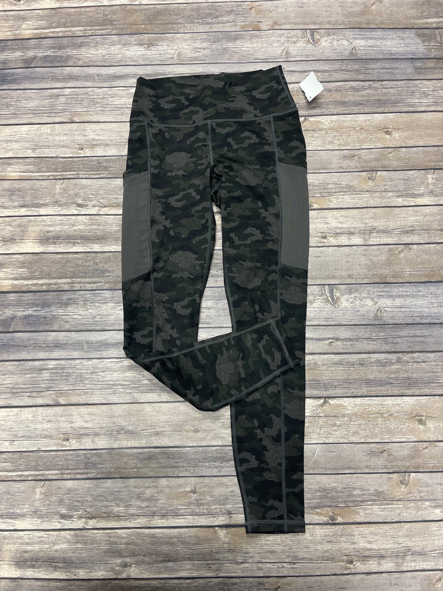 Athletic Leggings By Fabletics In Camouflage Print, Size: S