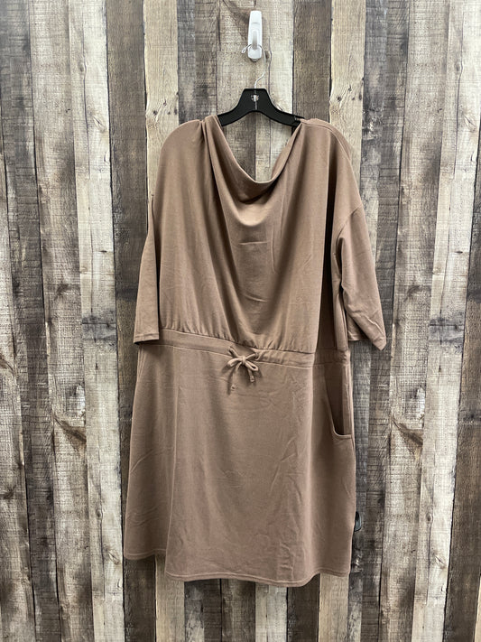 Dress Casual Midi By G By Giuliana In Tan, Size: 3x