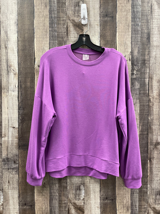 Athletic Sweatshirt Crewneck By Calia In Purple, Size: S