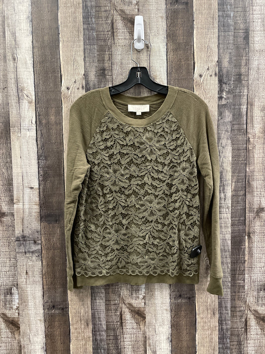 Sweatshirt Crewneck By Loft In Green, Size: S