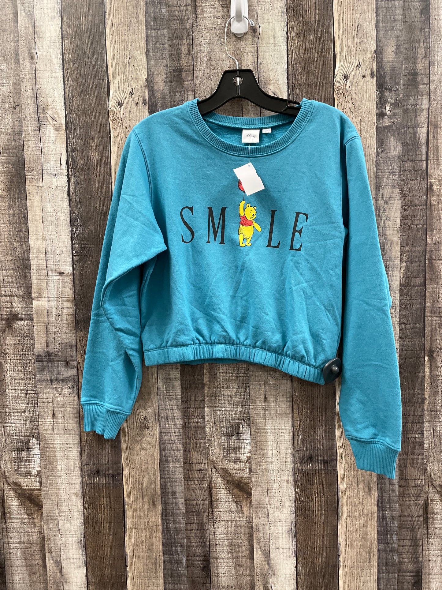 Sweatshirt Crewneck By Disney Store In Teal, Size: S