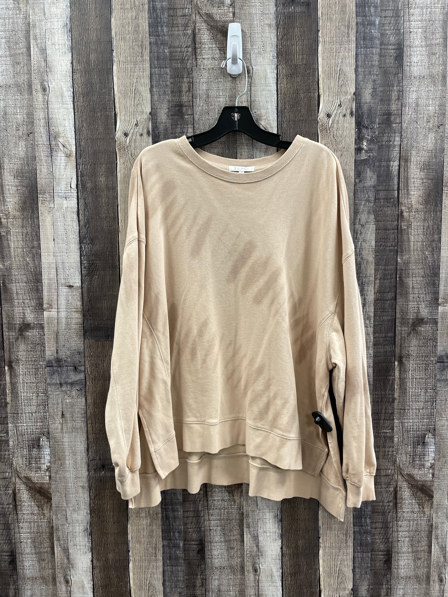 Sweatshirt Crewneck By Z Supply In Beige, Size: M