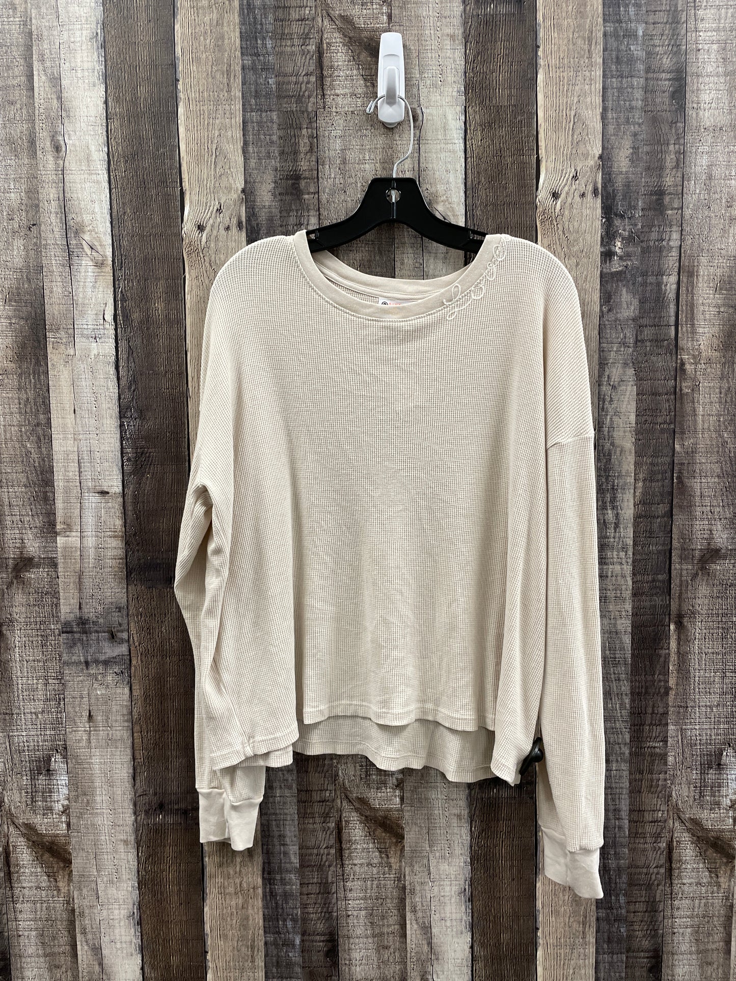 Top Long Sleeve By Sundry In Beige, Size: M