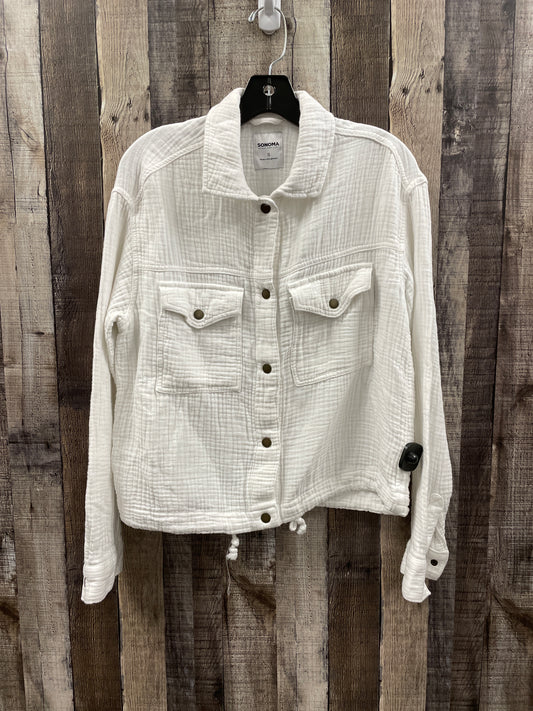 Top Long Sleeve By Sonoma In White, Size: S