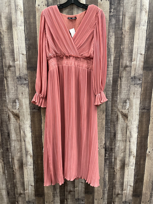 Dress Casual Maxi By Zara In Mauve, Size: L