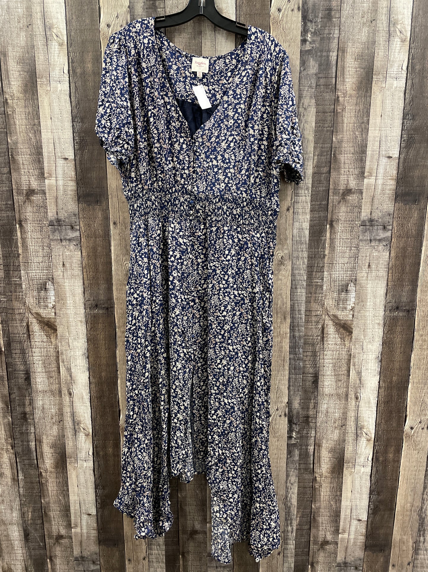 Dress Casual Maxi By Hayden La In Navy, Size: 1x