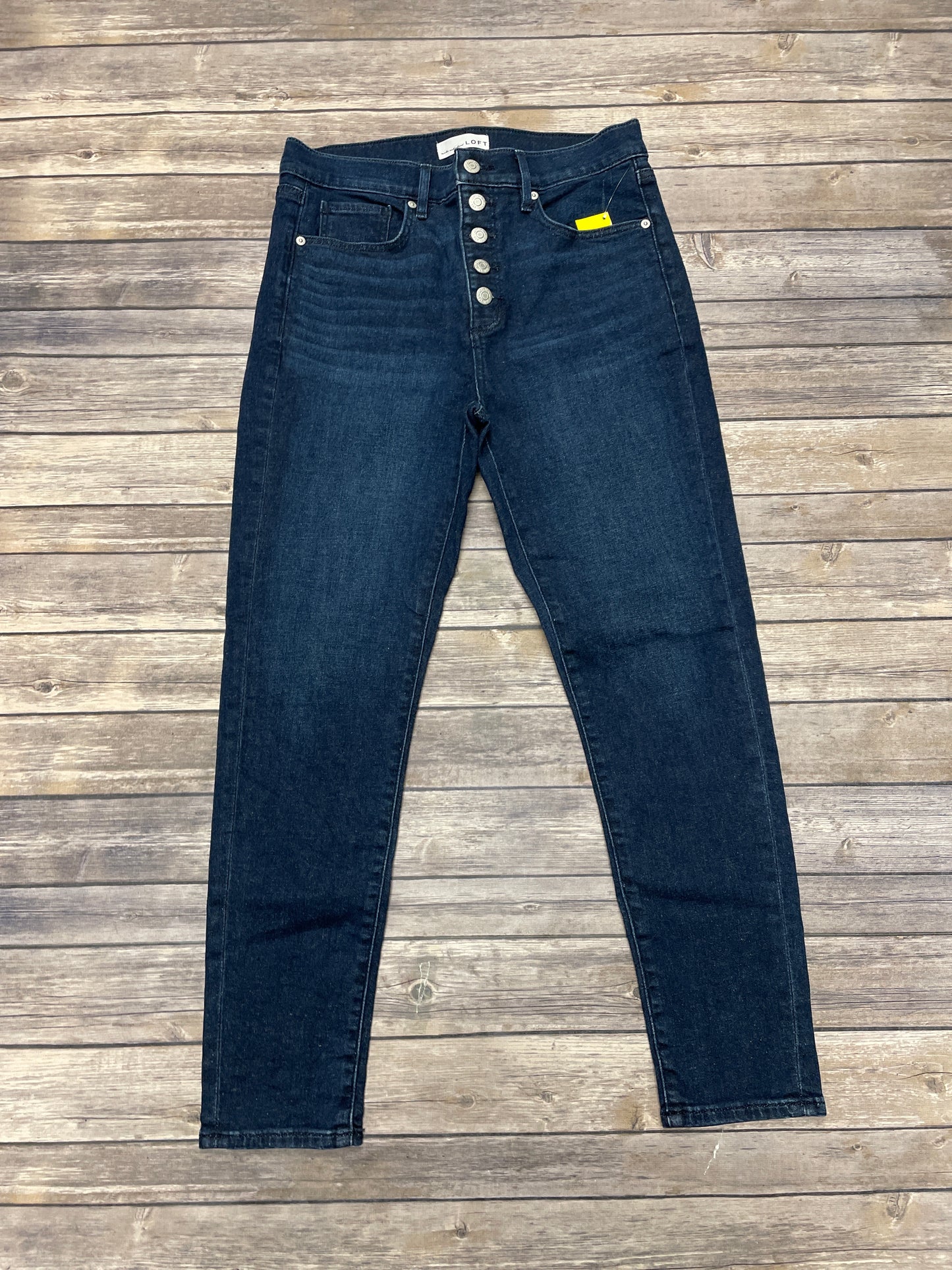 Jeans Skinny By Loft In Blue Denim, Size: 6