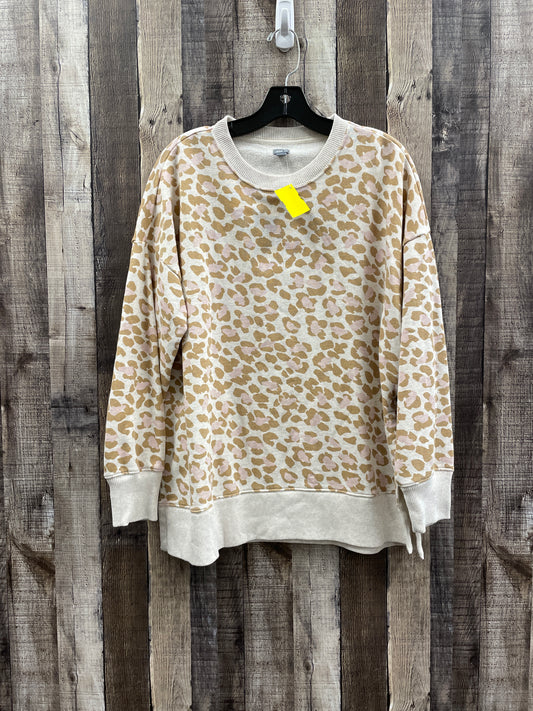 Sweatshirt Crewneck By Aerie In Animal Print, Size: M