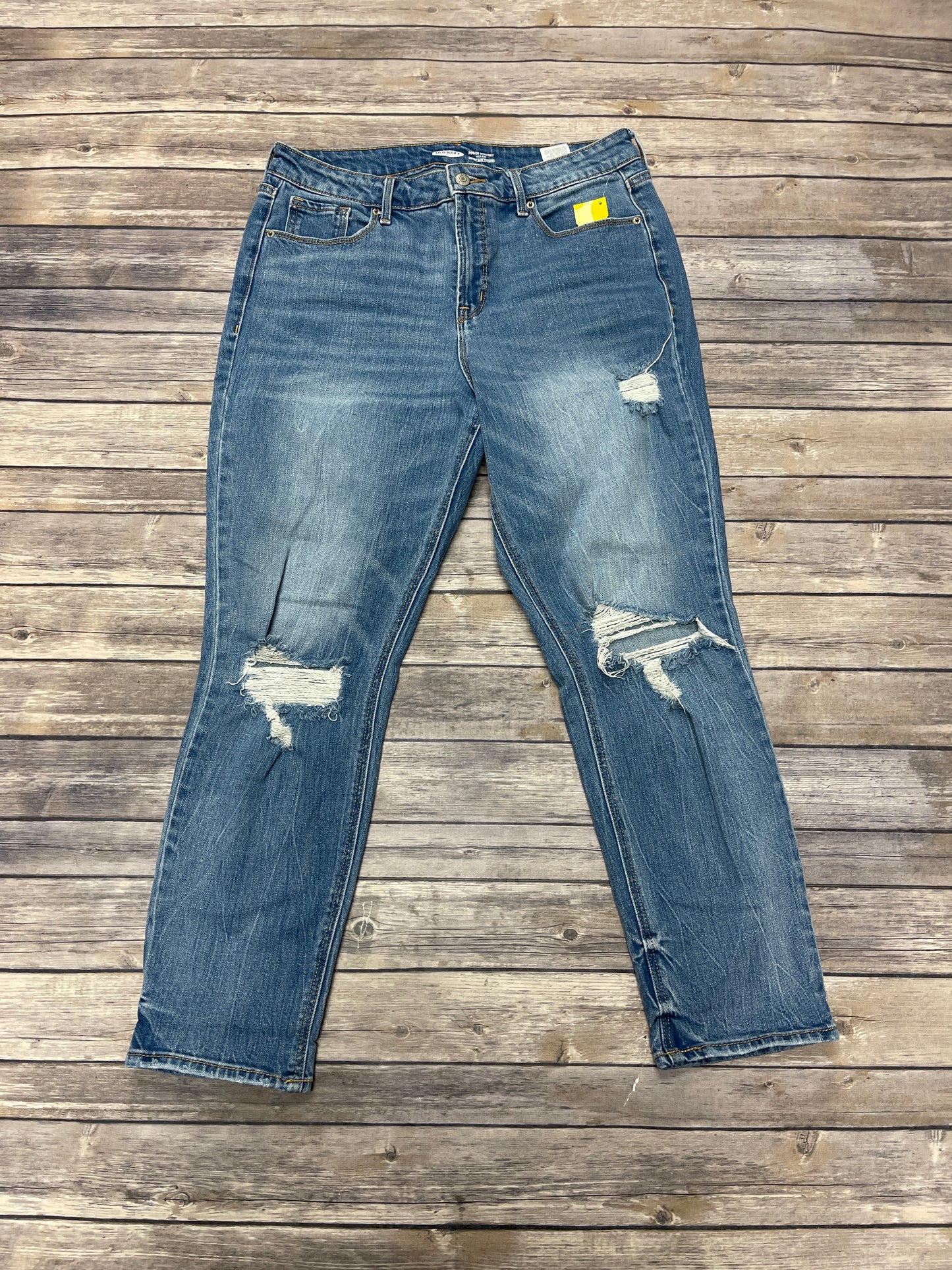 Jeans Straight By Old Navy In Blue Denim, Size: 12