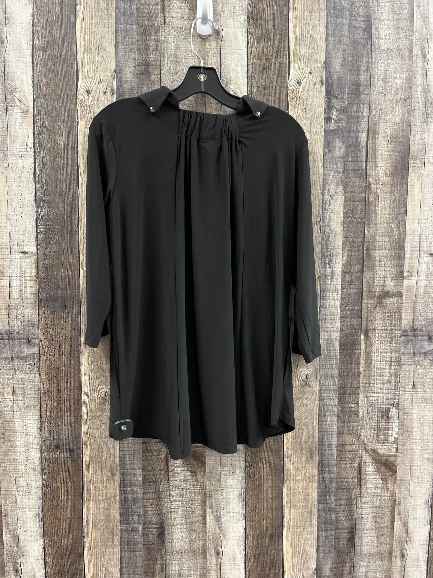 Top Long Sleeve By Attitude In Black, Size: Xsp