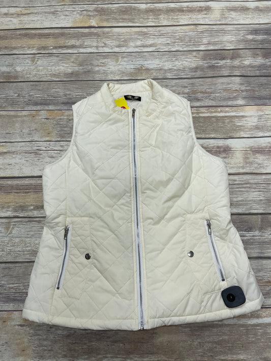 Vest Puffer & Quilted By Cmf In Cream, Size: L