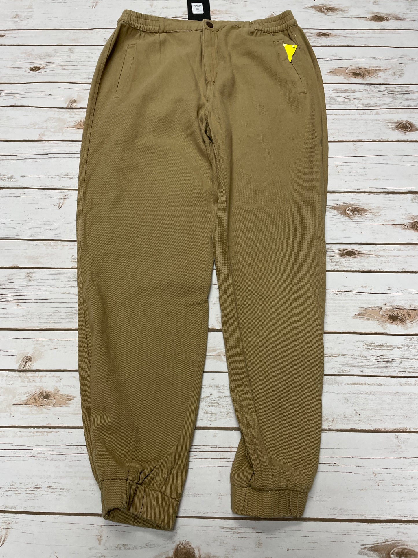 Pants Joggers By Fashion Nova In Tan, Size: Xl