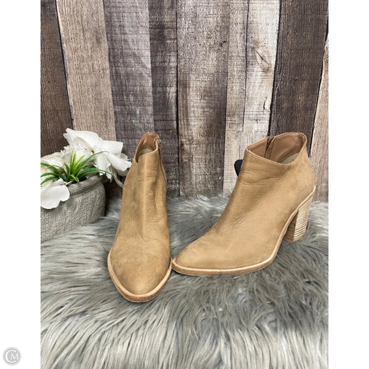 Boots Ankle Heels By Vince In Tan, Size: 8.5