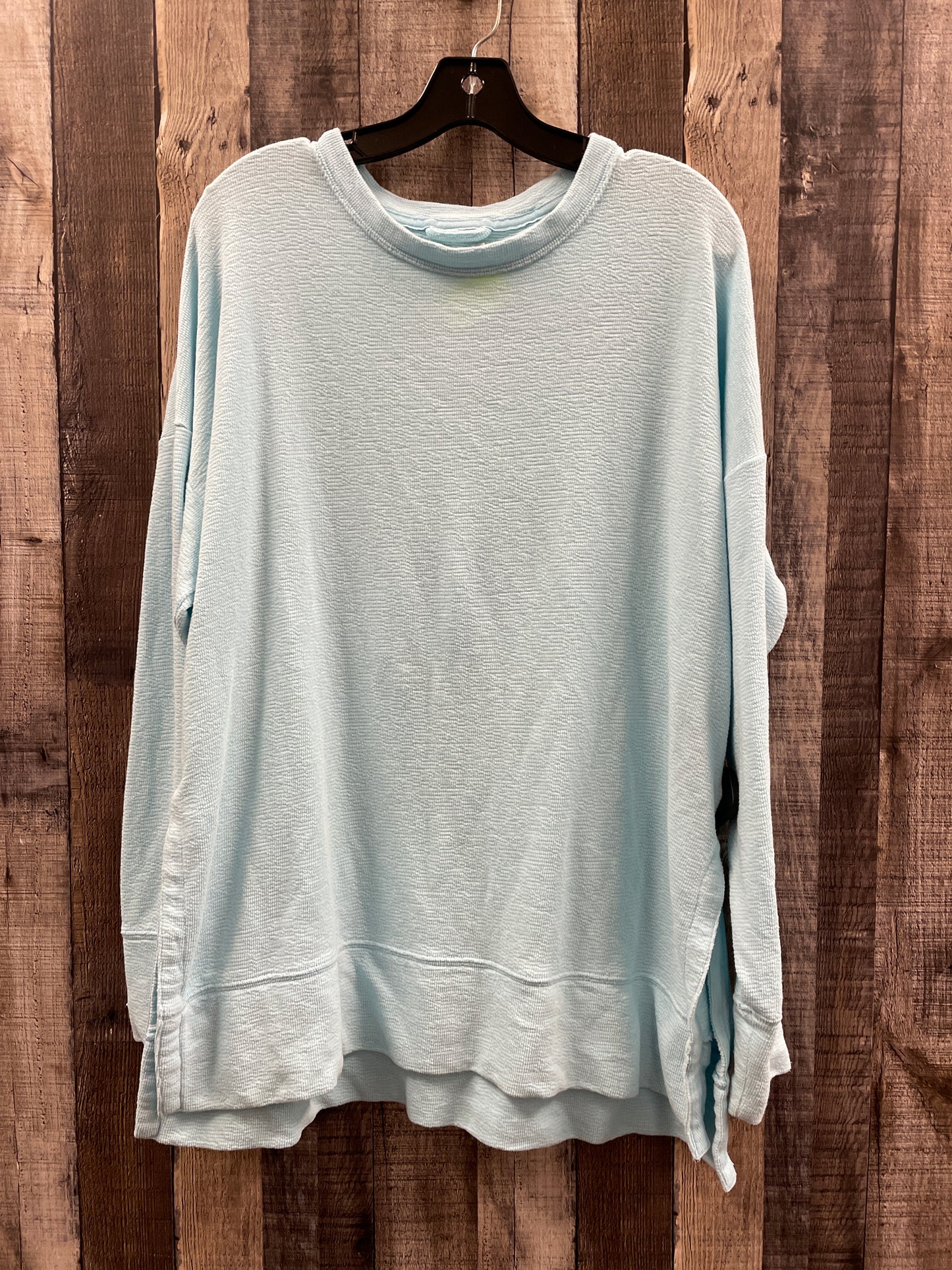 Top Long Sleeve By Aerie In Blue, Size: M