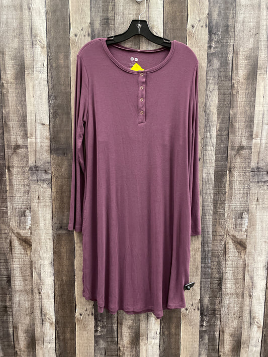 Dress Casual Midi By Cme In Purple, Size: Xxl