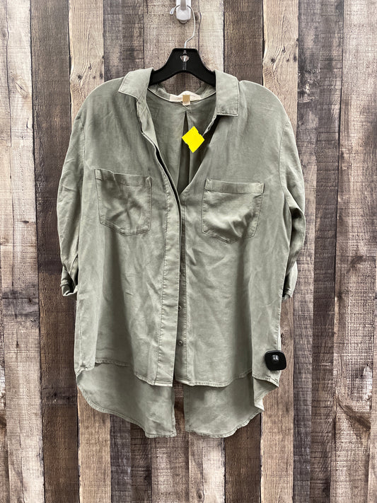 Top Long Sleeve By Cloth & Stone In Green, Size: L