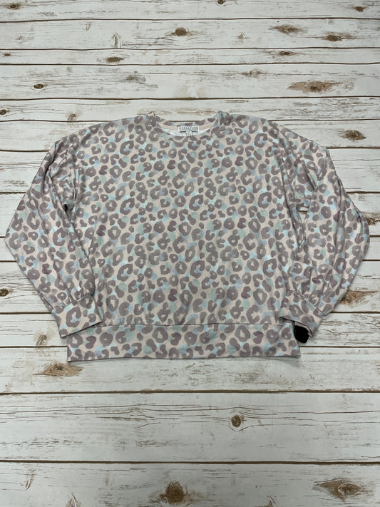 Top Long Sleeve By Cme In Animal Print, Size: S