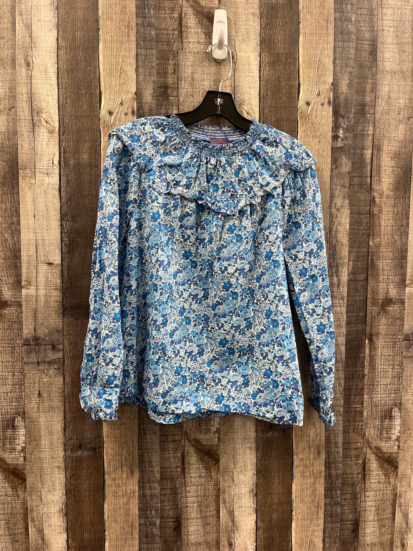 Top Long Sleeve By J. Crew In Blue, Size: S