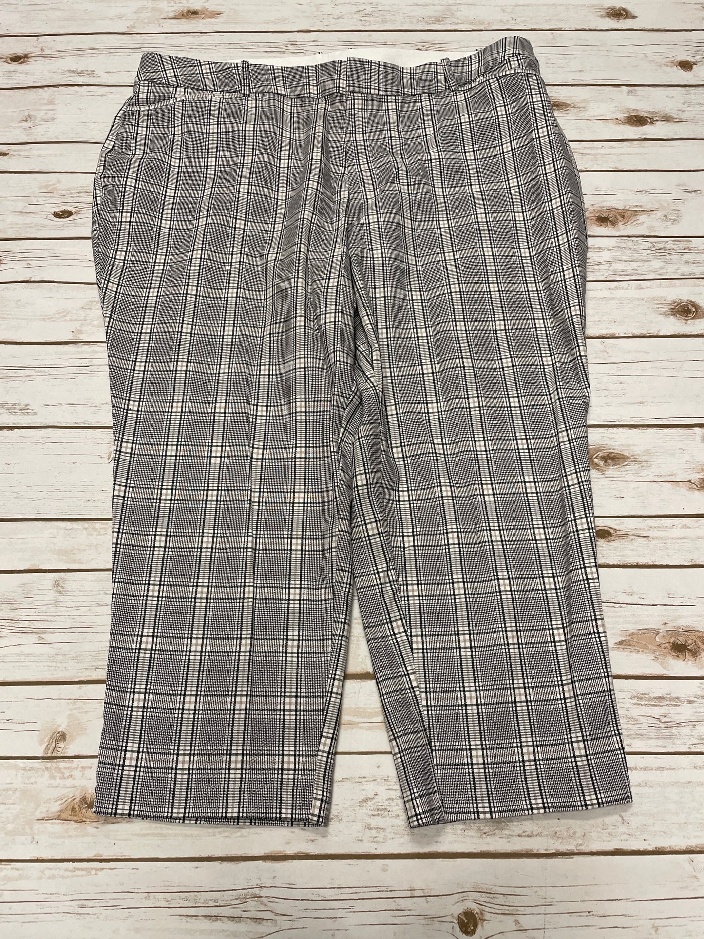 Pants Dress By Ava & Viv In Plaid Pattern, Size: 24