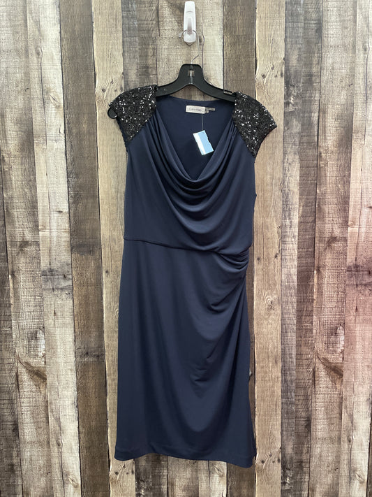 Dress Party Midi By Calvin Klein In Navy, Size: M