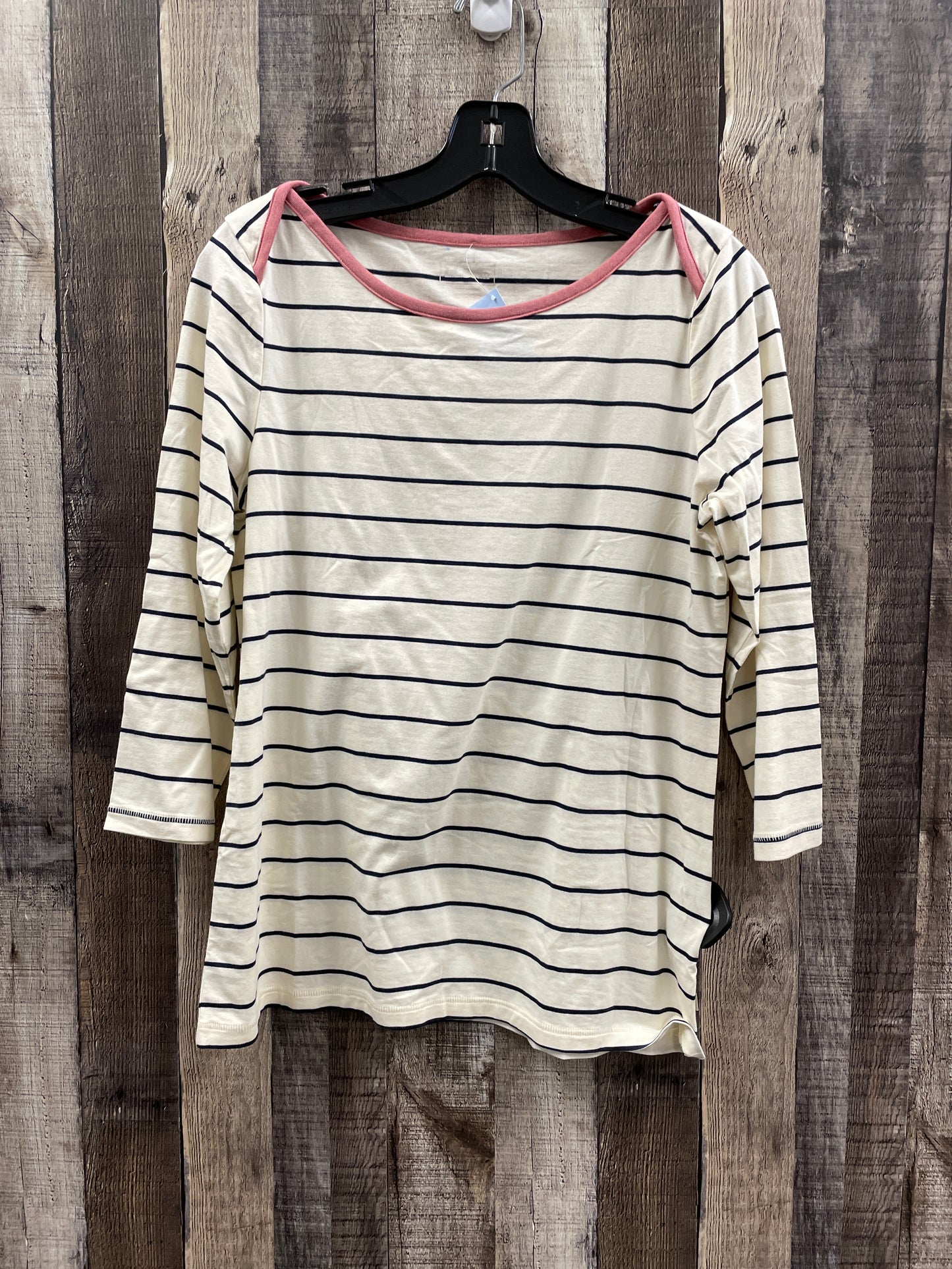 Top Long Sleeve By L.l. Bean In Striped Pattern, Size: M