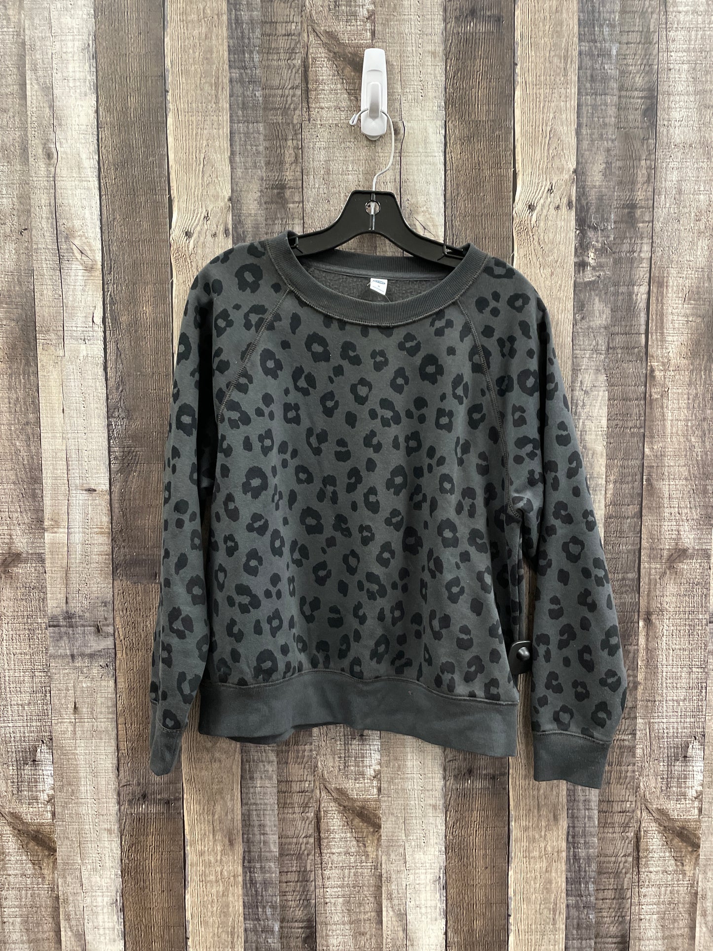 Sweatshirt Crewneck By Old Navy In Animal Print, Size: M