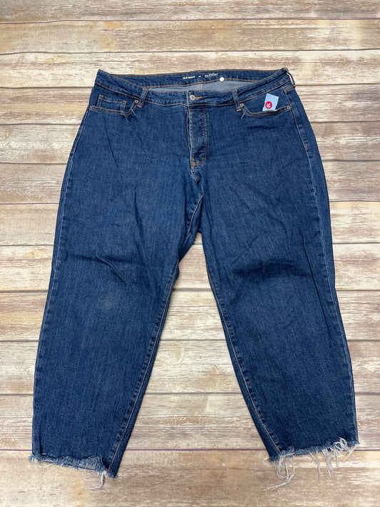 Jeans Straight By Old Navy In Blue Denim, Size: 20