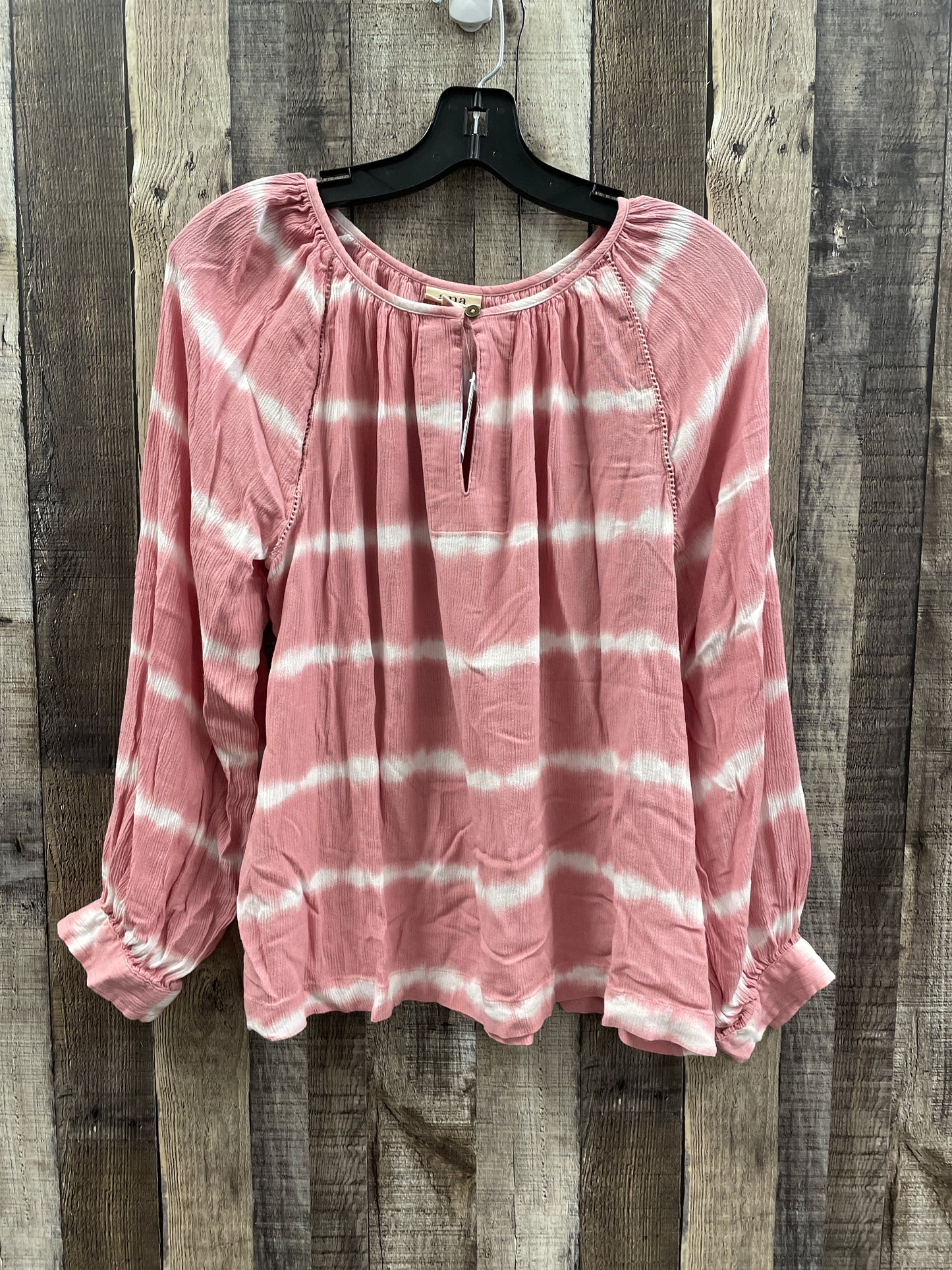 Top Long Sleeve By Ana In Tie Dye Print, Size: M