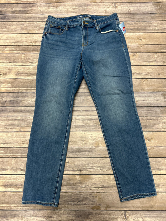 Jeans Skinny By Old Navy In Blue Denim, Size: 12