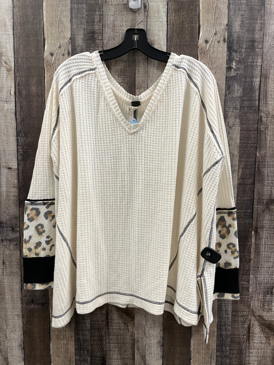 Top Long Sleeve By We The Free In Cream, Size: Xs