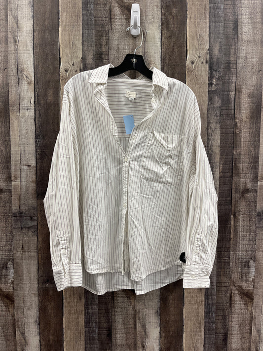 Top Long Sleeve By A New Day In Striped Pattern, Size: S