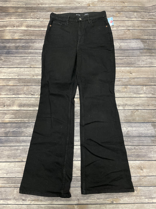 Jeans Flared By Old Navy In Black Denim, Size: 8