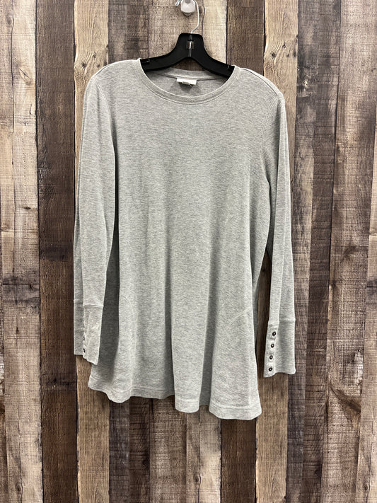 Tunic Long Sleeve By J. Jill In Grey, Size: M